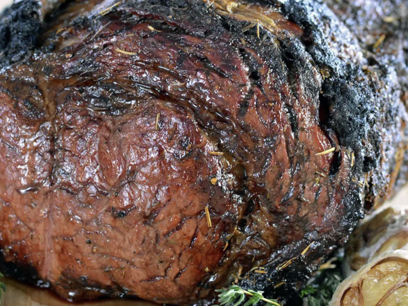 Melt in your mouth Garlic Herb Prime Rib